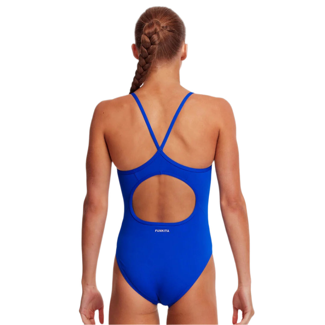 FUNKITA SOLID DIAMOND BACK ONE PIECE SWIMSUIT - STILL SPEED