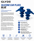 HydraLock Silicone Moulded Ear Plugs  -Blue