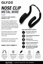 HydraLock Wire Nose Clip - Black
