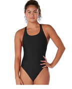 GLYDE GIRLS FASTBACK ONE PIECE SWIMSUIT - BLACK