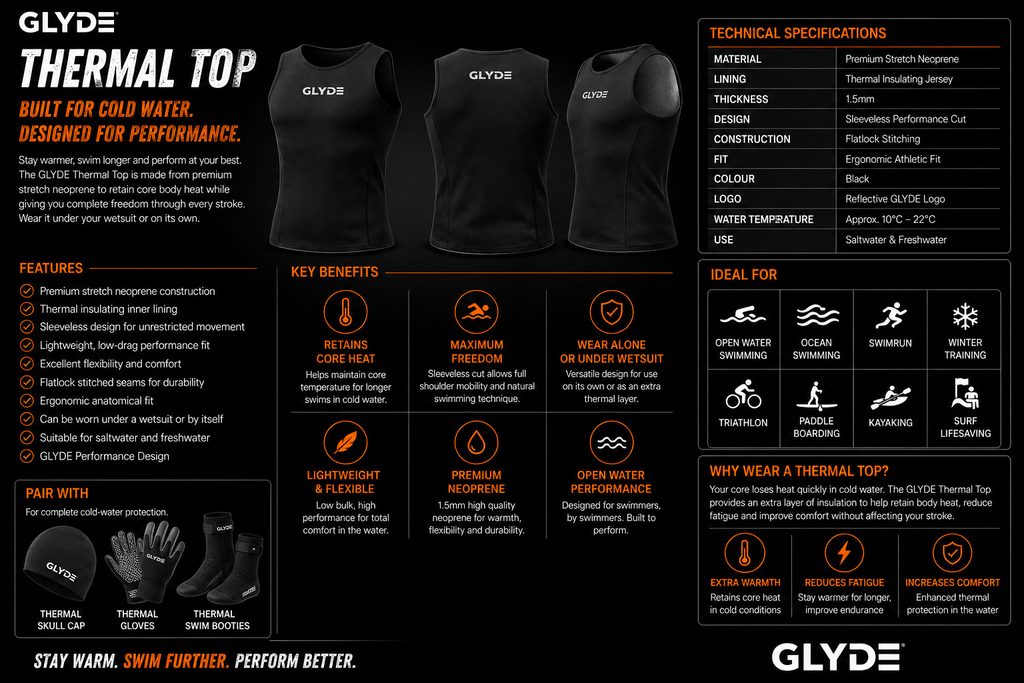 GLYDE Thermal Neoprene Titanium Top – 1mm