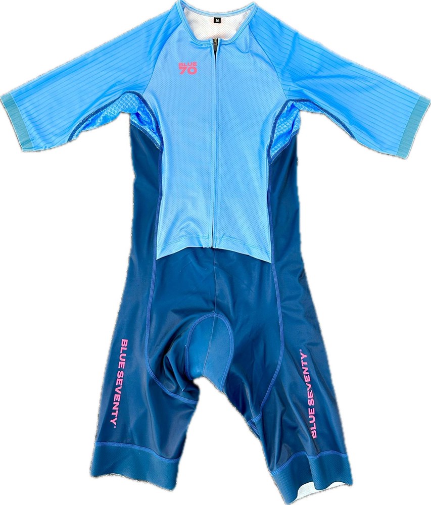 BLUE70 WOMENS AERO ELITE TRISUIT - BLUE/NAVY