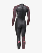 ZOGGS PREDATOR ULTRA WOMENS SWIMMING AND TRIATHLON WETSUIT - BLACK/PINK