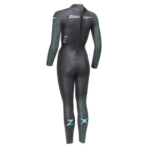 ZOGGS PREDATOR TOUR MENS SWIMMING & TRIATHLON WETSUIT - BLACK/TEAL